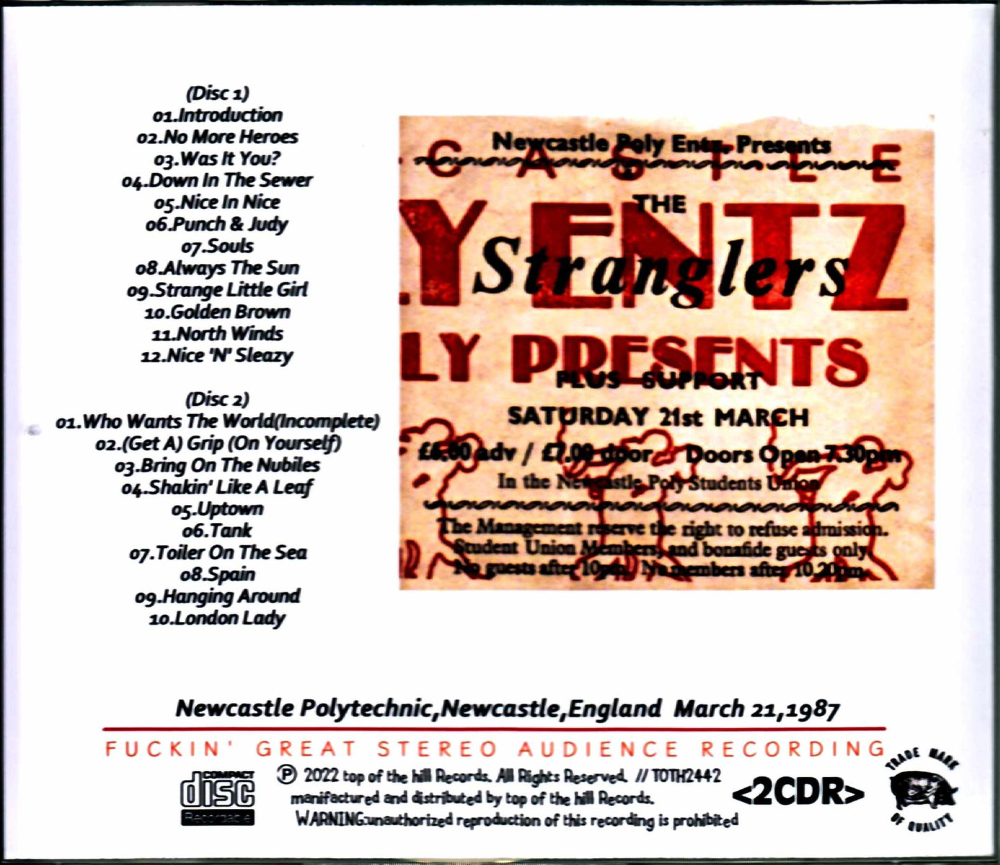 Stranglers/England,UK 3.21.1987