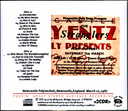 Stranglers/England,UK 3.21.1987