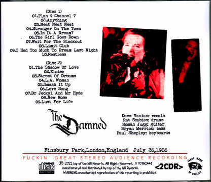 Damned/London, UK 1986