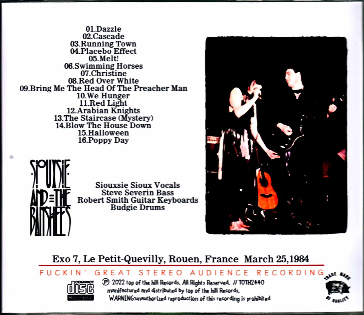 Siouxsie and the Banshees/France 1984