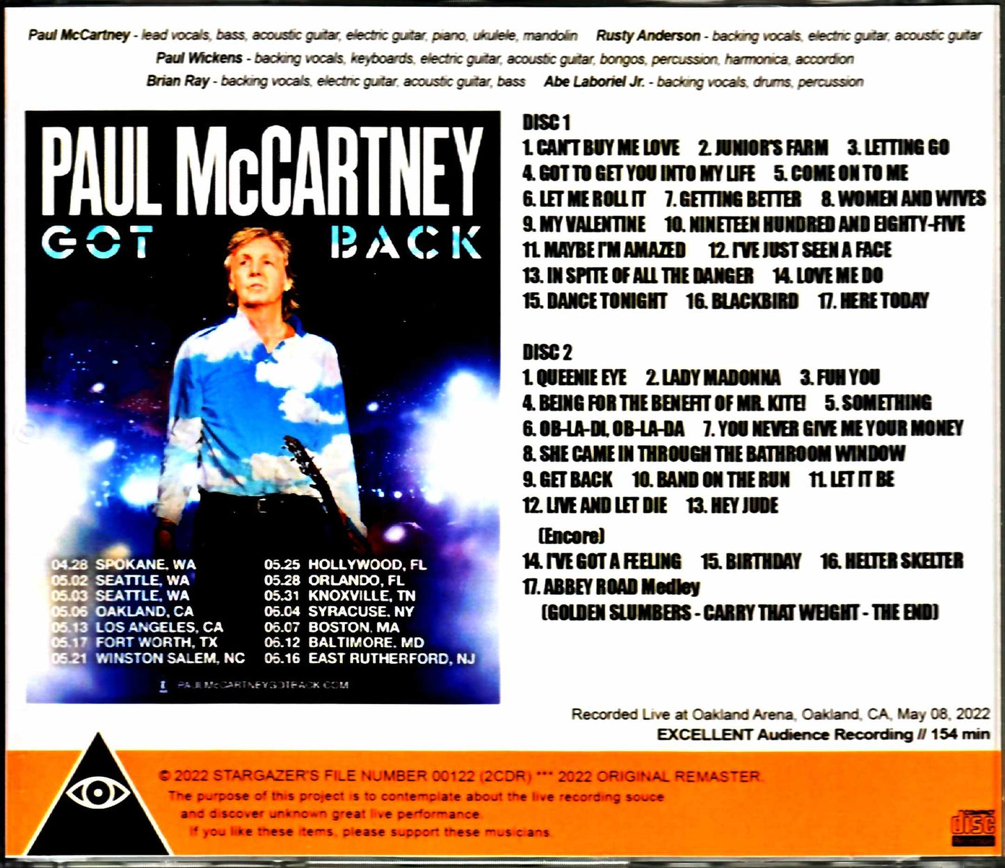 Paul McCartney/CA,USA 5.8.2022