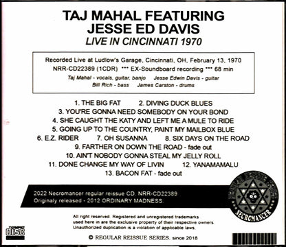 Taj Mahal Jesse Ed Davis/OH,USA 1970