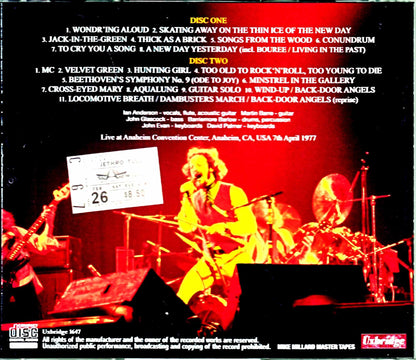 Jethro Tull/CA,USA 4.7.1977 Mike Millard Master Tapes