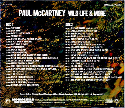 Paul McCartney Wings/Wild Life Demos Another Mix & more