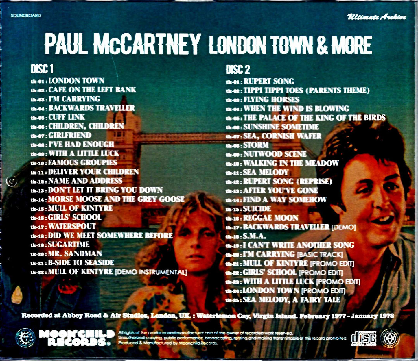 Paul McCartney Wings/London Town Demos Another Mix & more