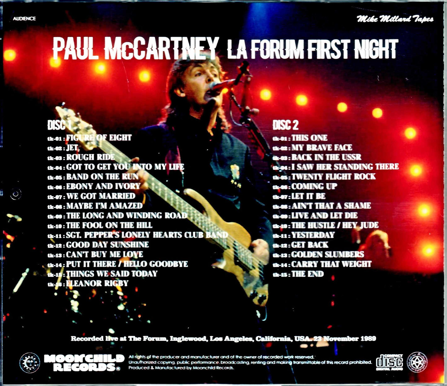Paul McCartney/CA,USA 11.23.1989