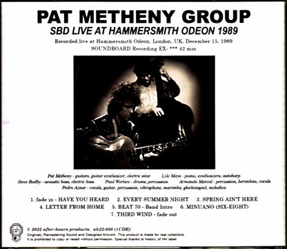 Pat Metheny Group Lyle Mays Pat Metheny Lyle Mays/London,UK 1989