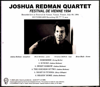 Joshua Redman Quartet Brad Mehldau, Christian McBride, Brian Blade Joshua Redman/France 1994 Complete