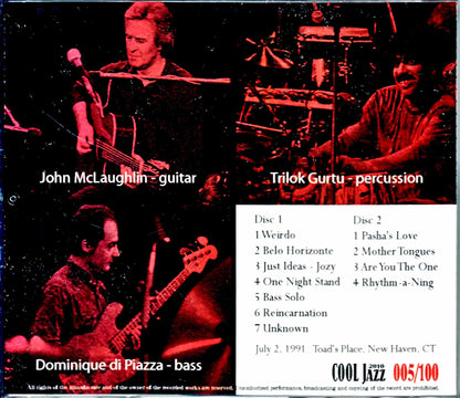 John McLaughlin Trio John McLaughlin/CT,USA 1991 Complete