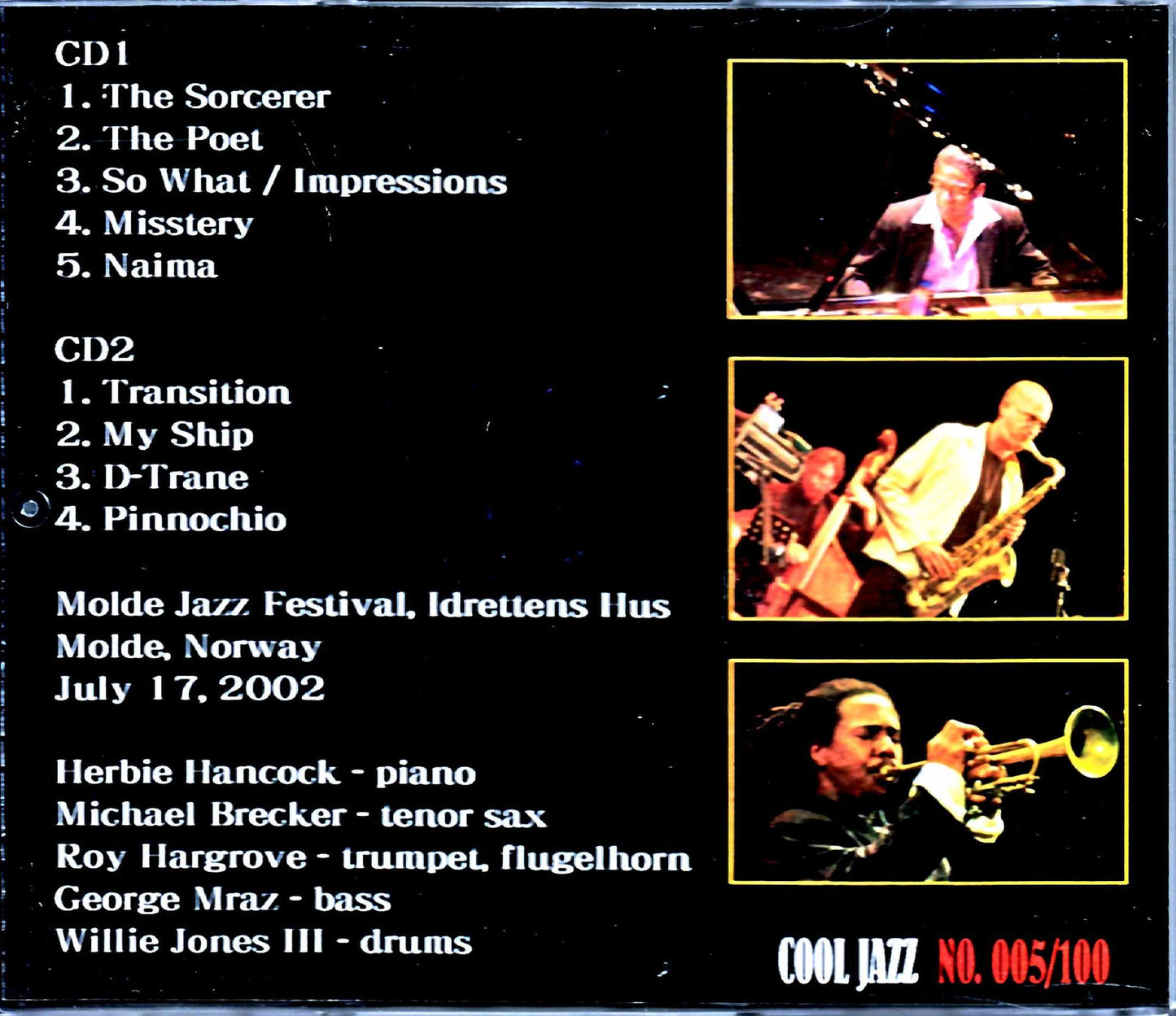 Directions in Music Michael Brecker, Herbie Hancock, Roy Hargrove Directions in Music/Norway 2002