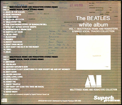 Beatles The Beatles/White Album White Album AI - Audio Compilation Multitrack Remix and Remasters Vol.1