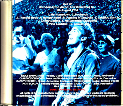 Bruce Springsteen/NJ,USA 8.5.1984