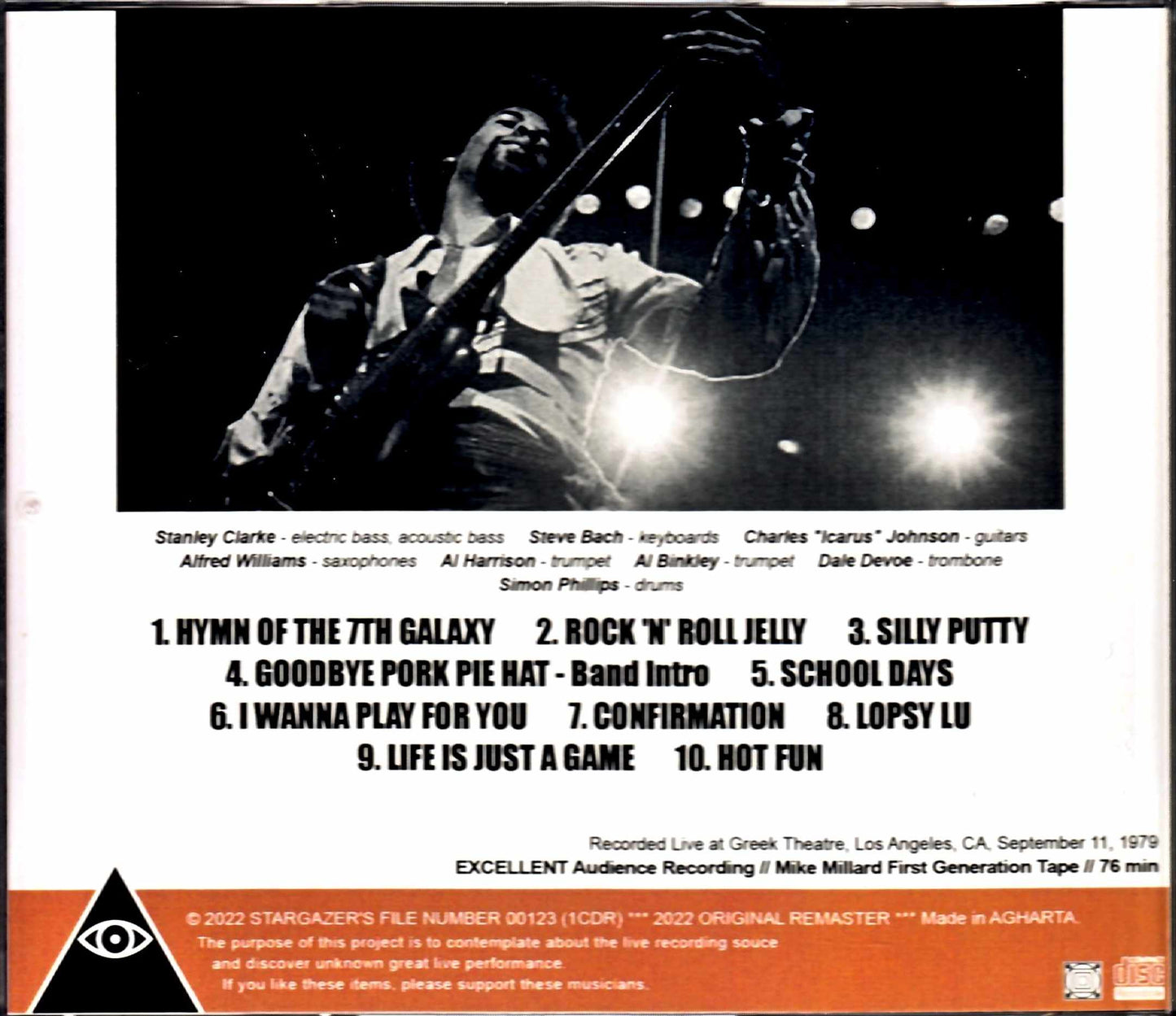 Stanley Clarke/CA,USA 1979 Brushed Mike Millard Tape
