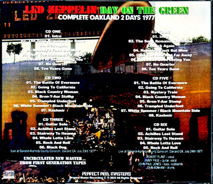 Led Zeppelin/CA,USA 1977 2Days Uncirculated New Master