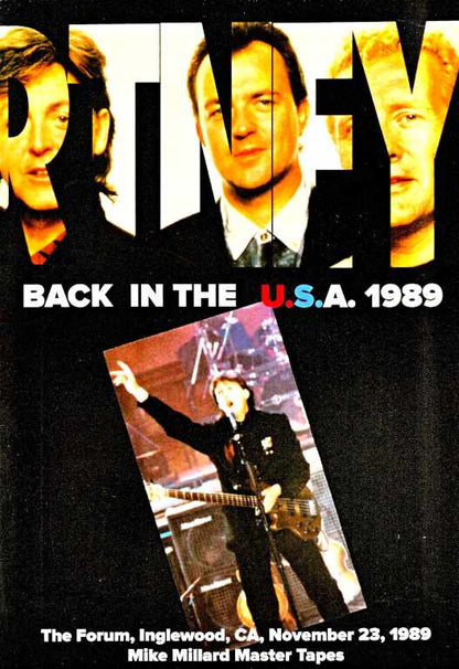 Paul McCartney / LA Forum 1989 1st Show Mike Millard Master Tapes & more CA,USA 1989 1st Show Mike Millard Master Tapes & more