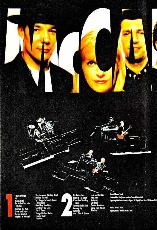 Paul McCartney / LA Forum 1989 1st Show Mike Millard Master Tapes & more CA,USA 1989 1st Show Mike Millard Master Tapes & more