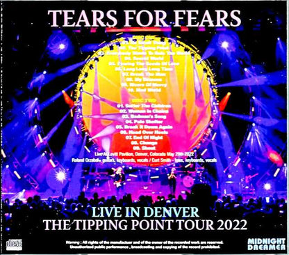 Tears for Fears Tears for Fears/CO,USA 2022 Complete