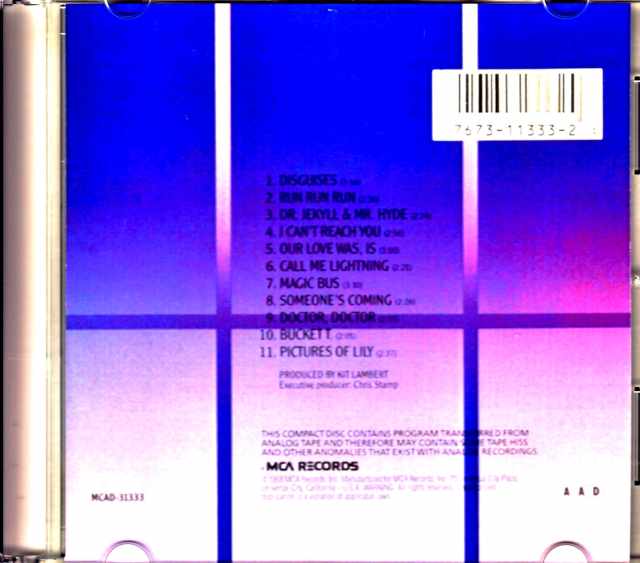 Who,The Who/Magic Bus Original US CD