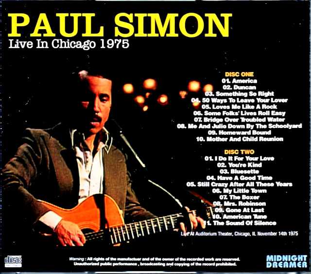 Paul Simon/IL,USA 1975 Complete