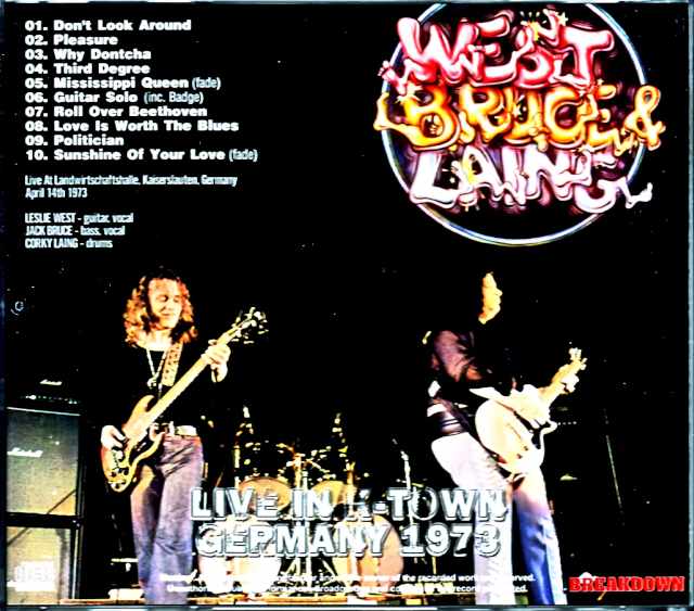 West, Bruce & Laing/Germany 1973