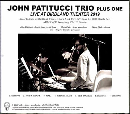 John Patitucci Trio Chris Potter Brian Blade John Patitucci Chris Potter/NY,USA 2019 Complete