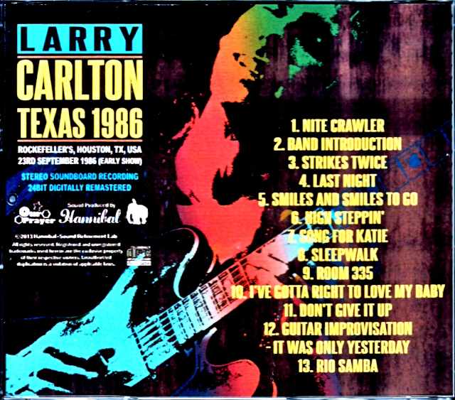 Larry Carlton/TX,USA 1986 Early Show