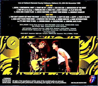 Rolling Stones/CA,USA 11.5.1989 Mike Millard Master Tapes