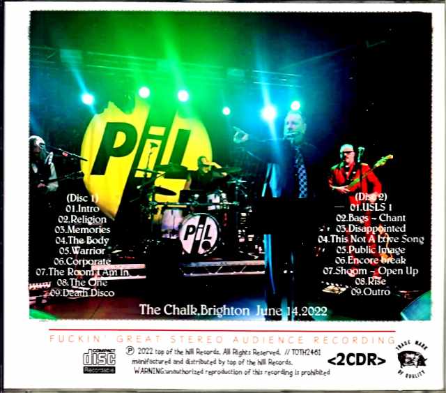 P.I.L. Public Image Ltd/England,UK 2022 Complete