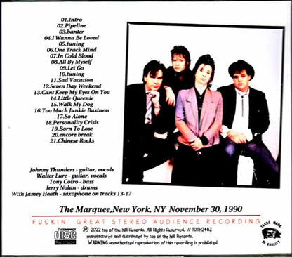 Johnny Thunders & the Heartbreakers Johnny Thunders/NY,USA 1990 Complete