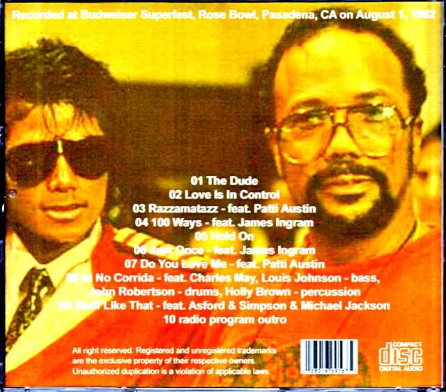 Quincy Jones Michael Jackson Quincy Jones Michael Jackson/CA,USA 1982