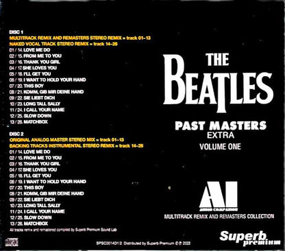 Beatles/Past Masters Multi Remix and Remasters Collection Vol.1