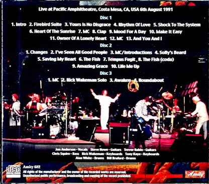 Yes/CA,USA 1991 Soundboard