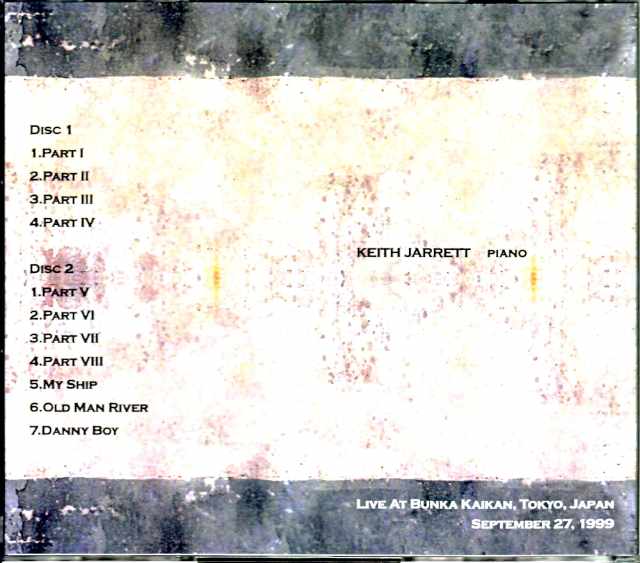 Keith Jarrett Keith Jarrett/Tokyo,Japan 9.27.1999 Complete