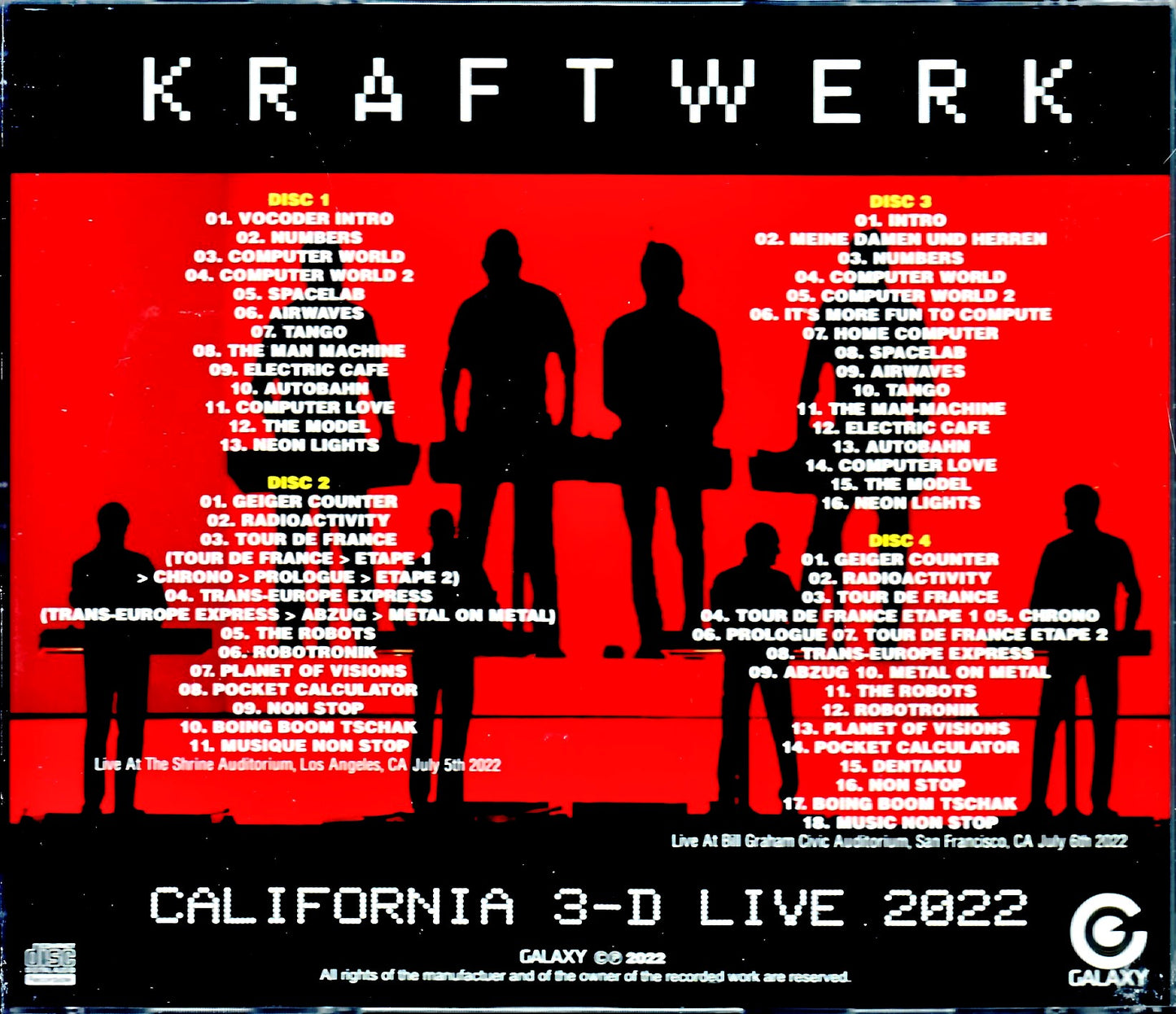 Kraftwerk/CA,USA 2022 2Days