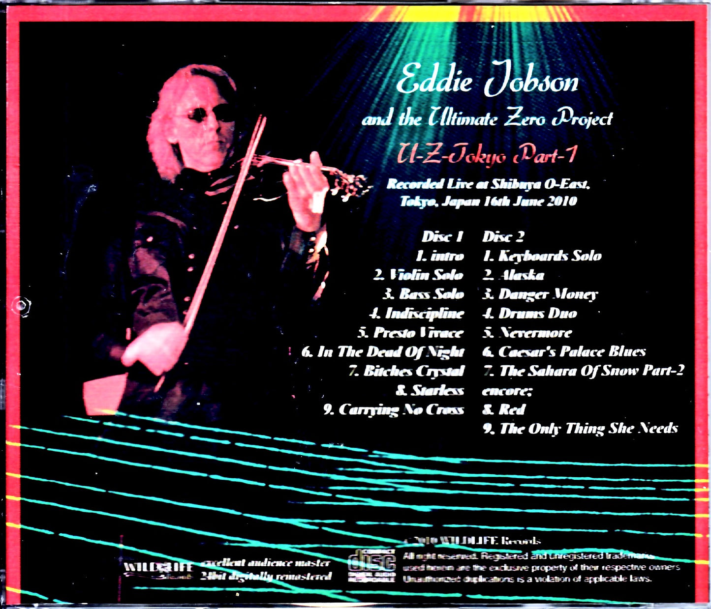 Eddie Jobson and the Ultimate Project Eddie Jobson/Tokyo,Japan 6.16.2010 Complete