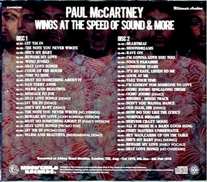 Paul McCartney Wings / Speed of Sound Demos