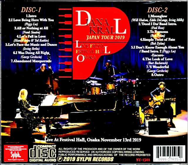 Diana Krall/Osaka,Japan 2019 Complete