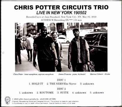 Chris Potter Circuis Trio Chris Potter/NY,USA 2019 Complete