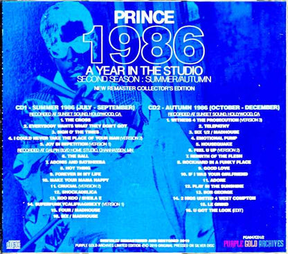 Prince/1986 Year in the Studio Summer to Autumn