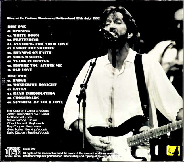 Eric Clapton/Switzerland 1992 Complete