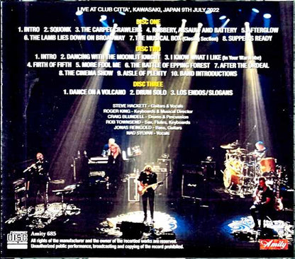 Steve Hackett/Kanagawa,Japan 7.9.2022 Complete