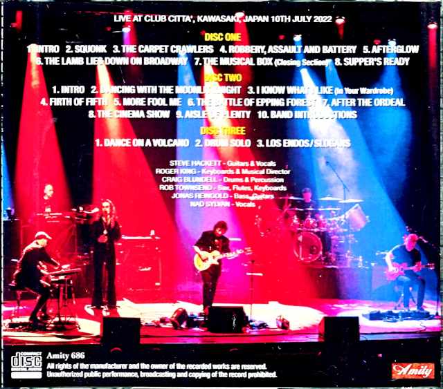 Steve Hackett/Kanagawa,Japan 7.10.2022 Complete