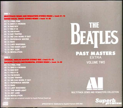 Beatles/Past Masters Multi Remix and Remasters Collection Vol.2