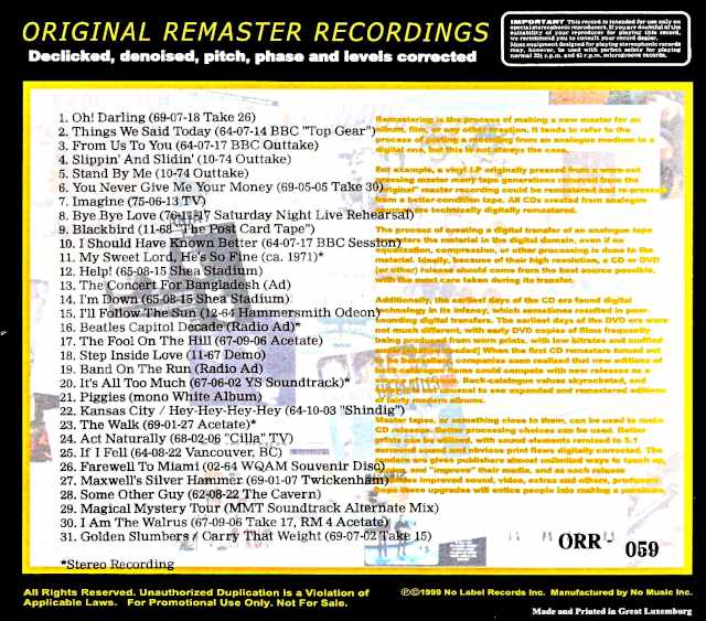 Beatles / Rare among rare Raper than Rare Original Remastered