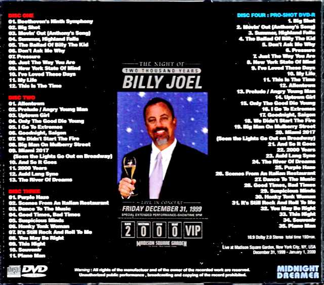 Billy Joel Billy Joel/NY,USA 2000 S & V Complete