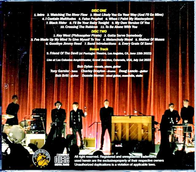Bob Dylan/CO,USA 2022 Complete & more