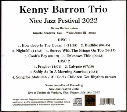 Kenny Barron Trio Kenny Barron/France 2022