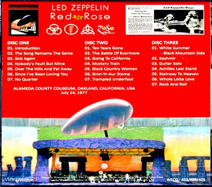 LED ZEPPELIN - Oakland concert 2nd day 1977, complete version, CA, USA 7.24.1977 Complete