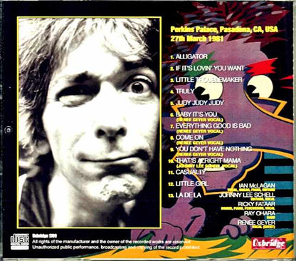 Ian McLagan & the Bump Band Ian McLagan/CA,USA 1981 Mike Millard Master Tapes
