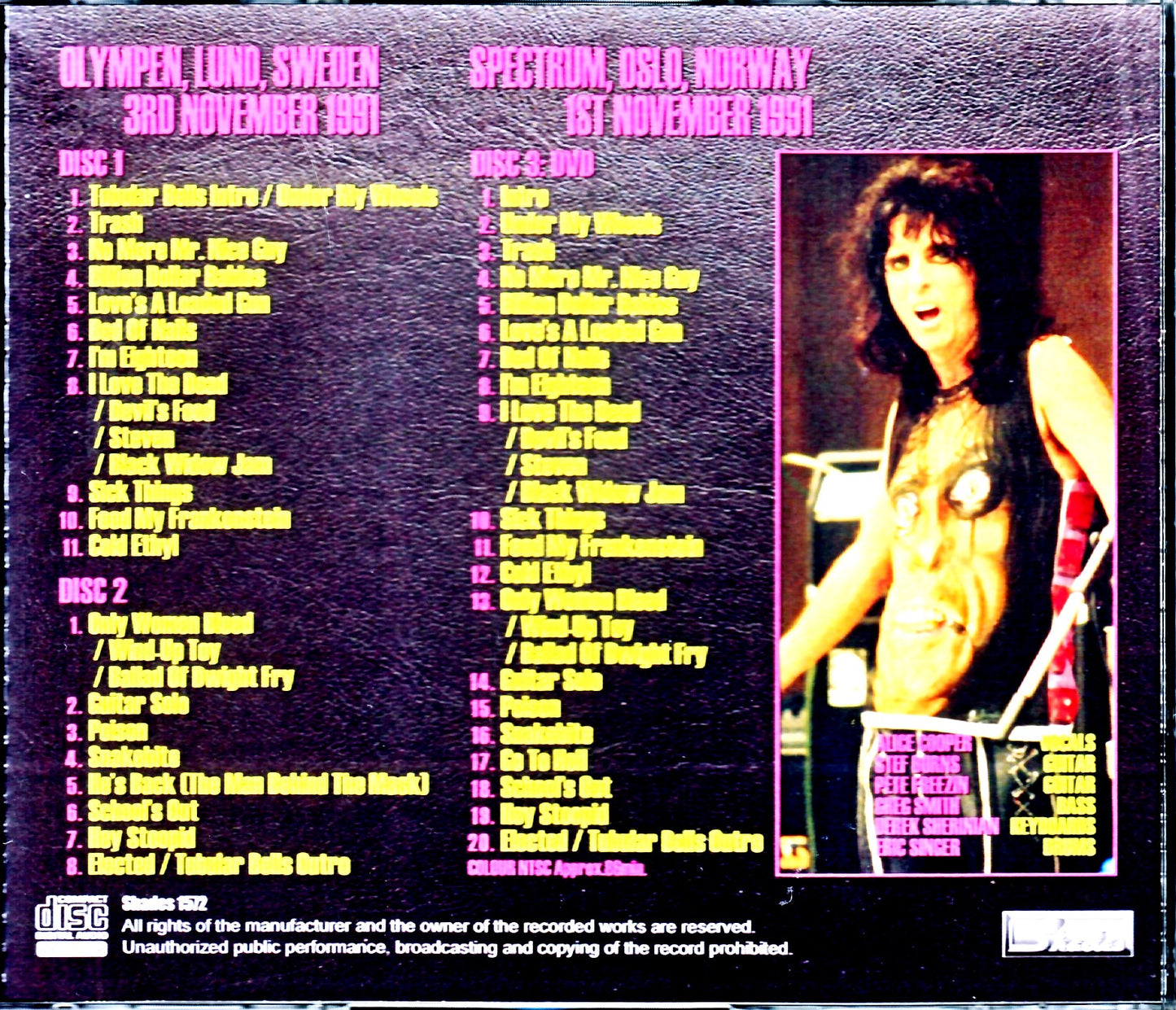 Alice Cooper/Norway 1981 & more